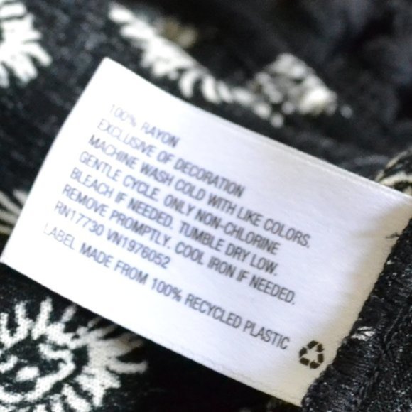 NWOT Xhilaration Fringe Black White Boho Tassel Pattern Dress Size Small - Picture 8 of 8